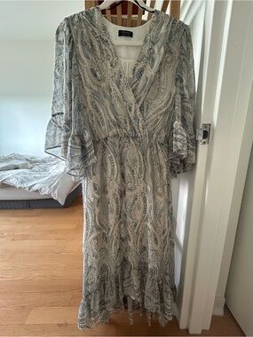 Forcast Paisley Chiffon Dreamy Wedding Guest Dress